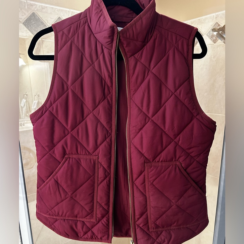 Maroon Jcrew Vest